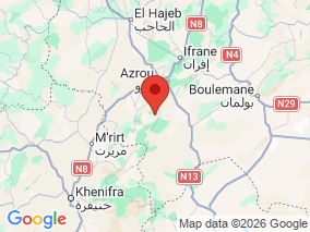 Map of Site Report: Lac Afenourir, Morocco